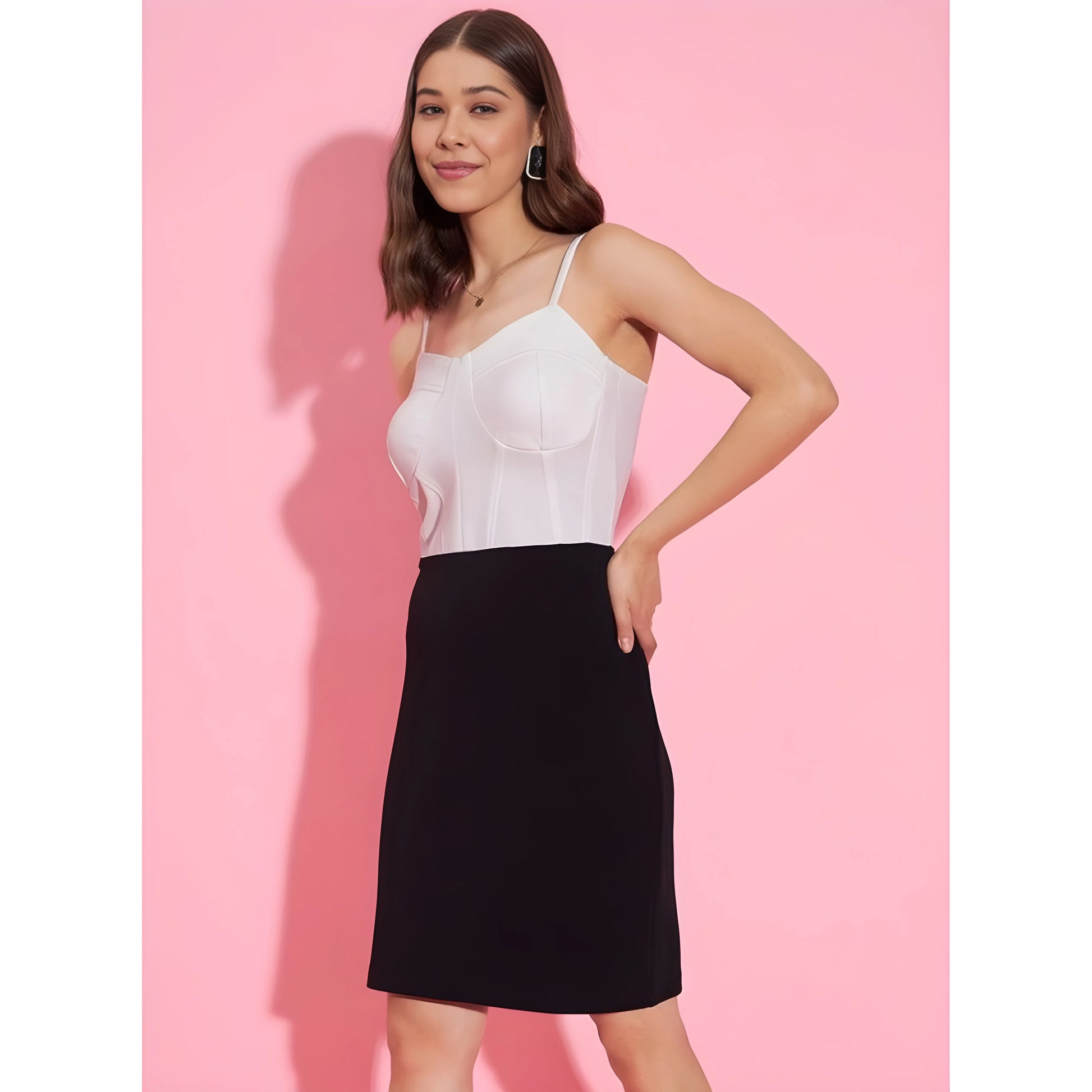 Duo Colour Block Dress