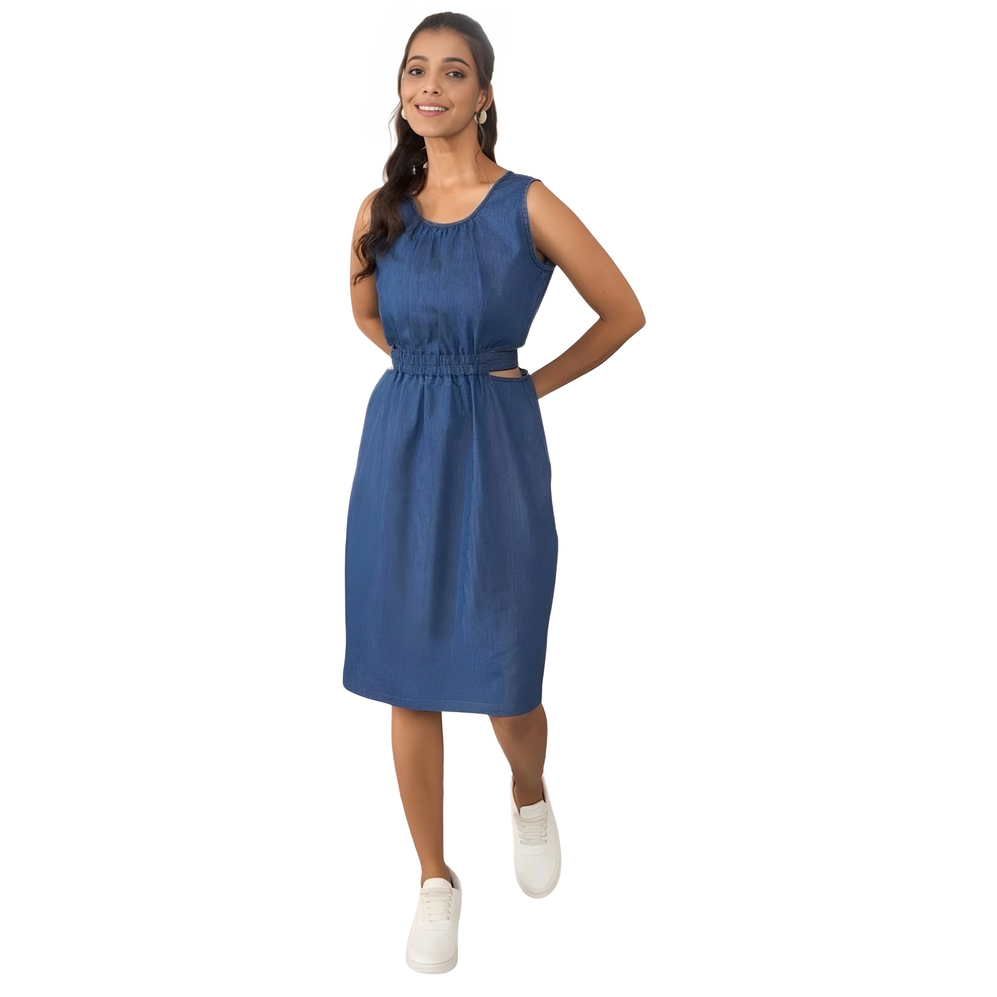Evelina Solid Dress