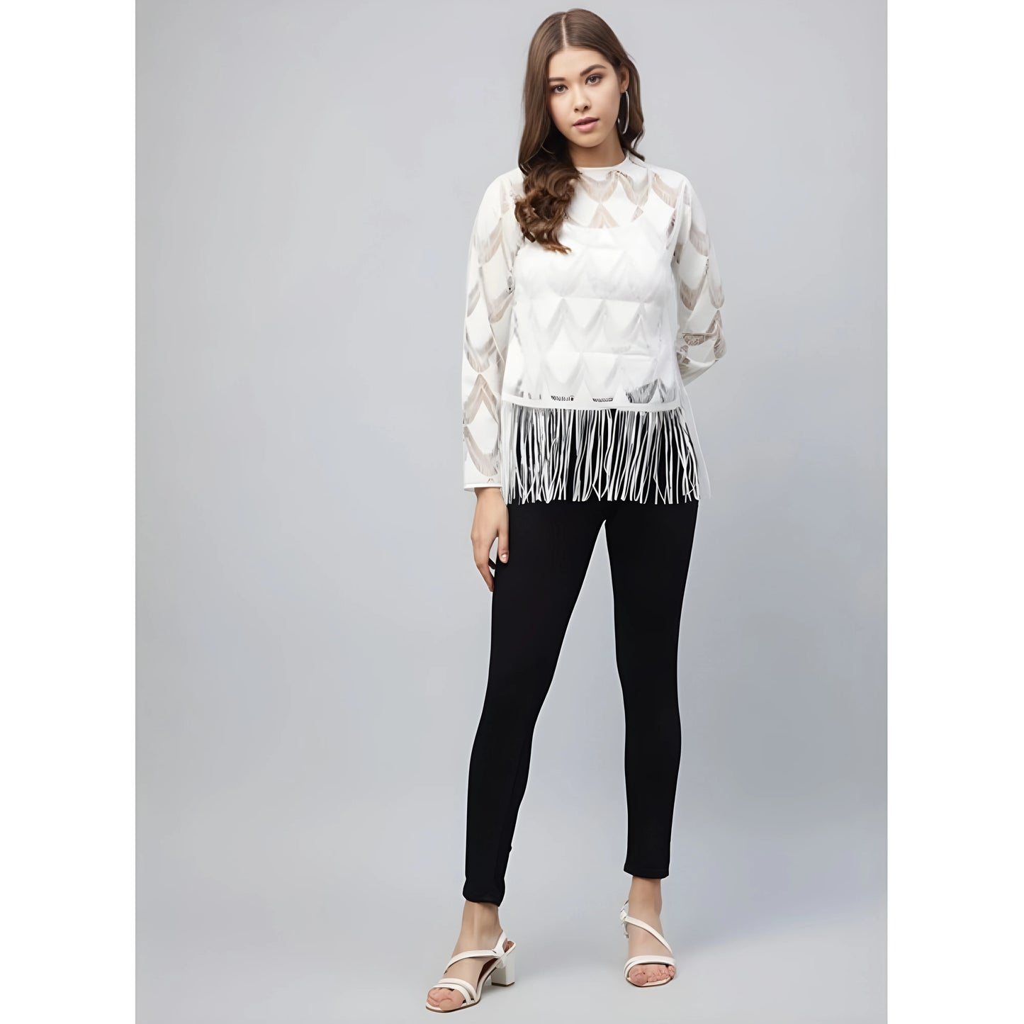 Weave Self Design Top