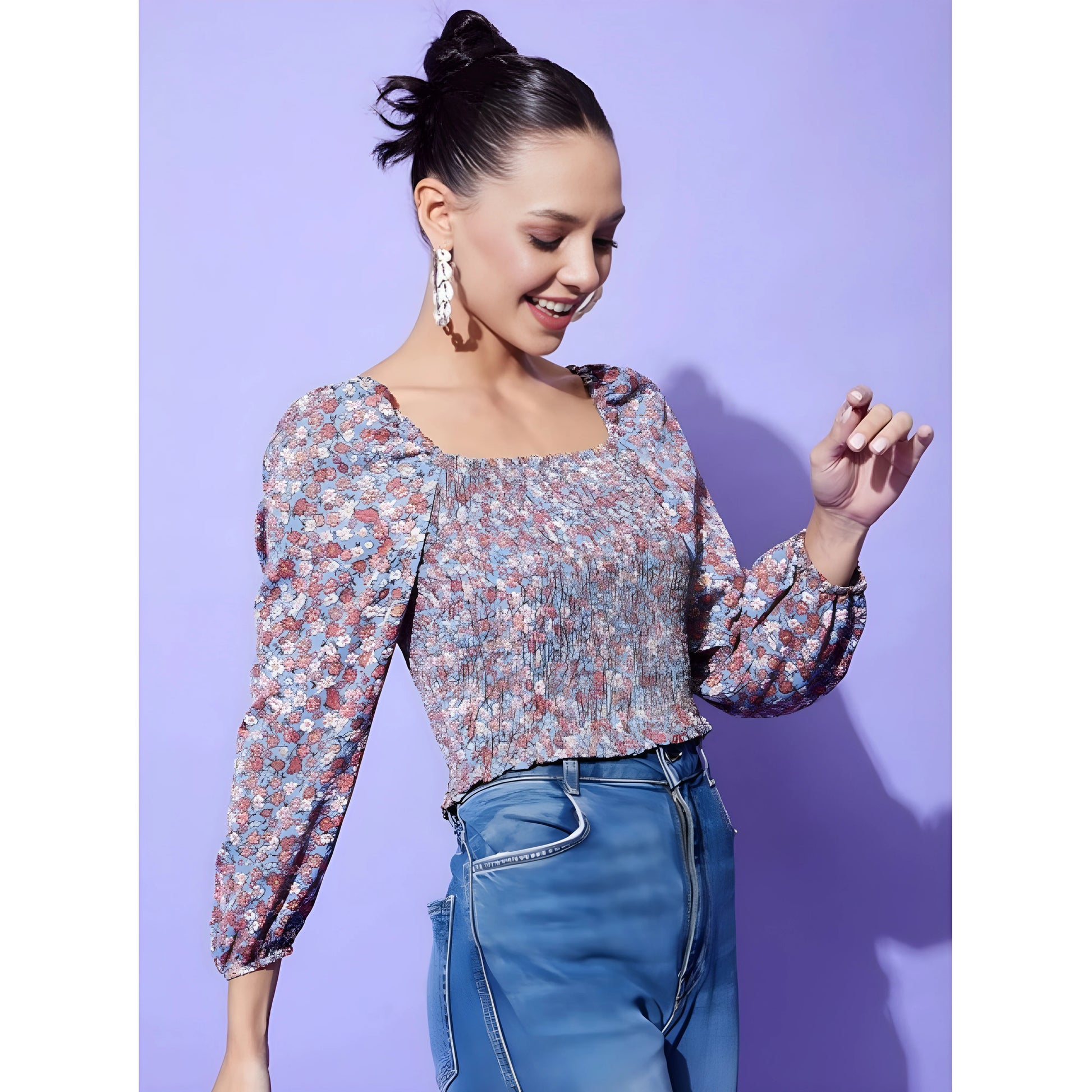 Festival Floral Top