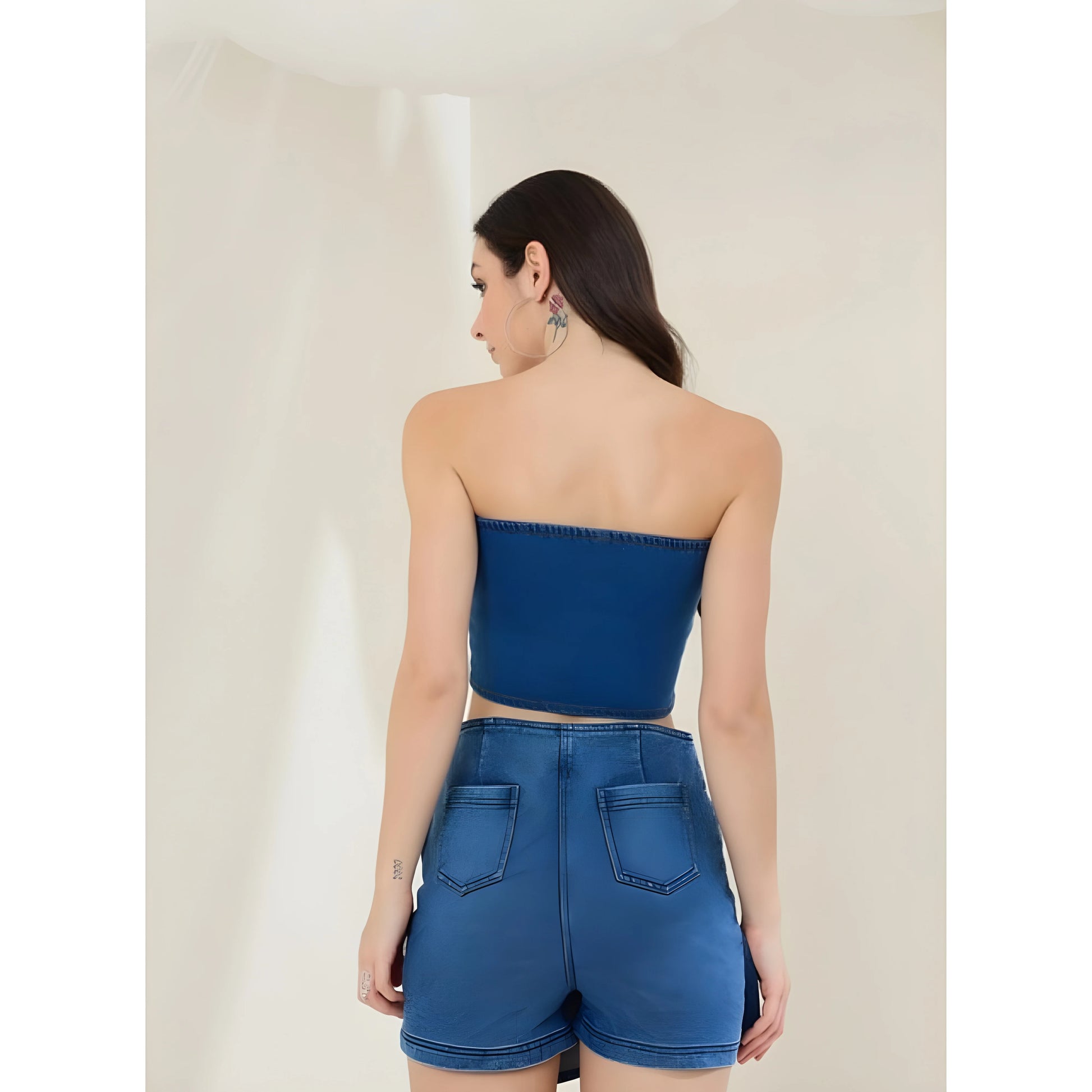 Navy Solid Top