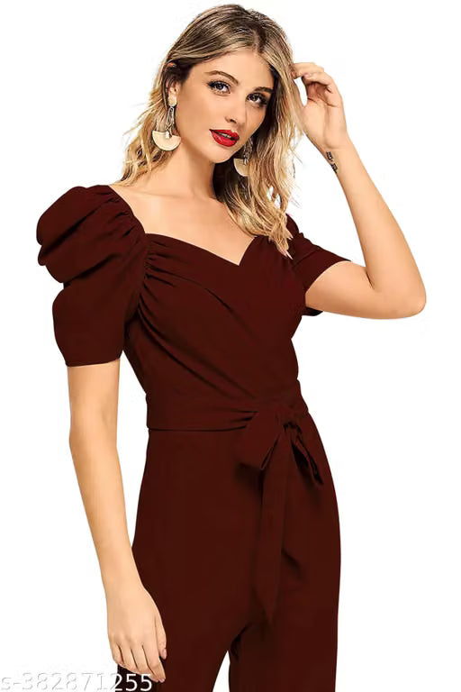 HomeWomenWomen Western WearWomen JumpsuitsTrendystore New Launch Women Jumpusuit With Belt