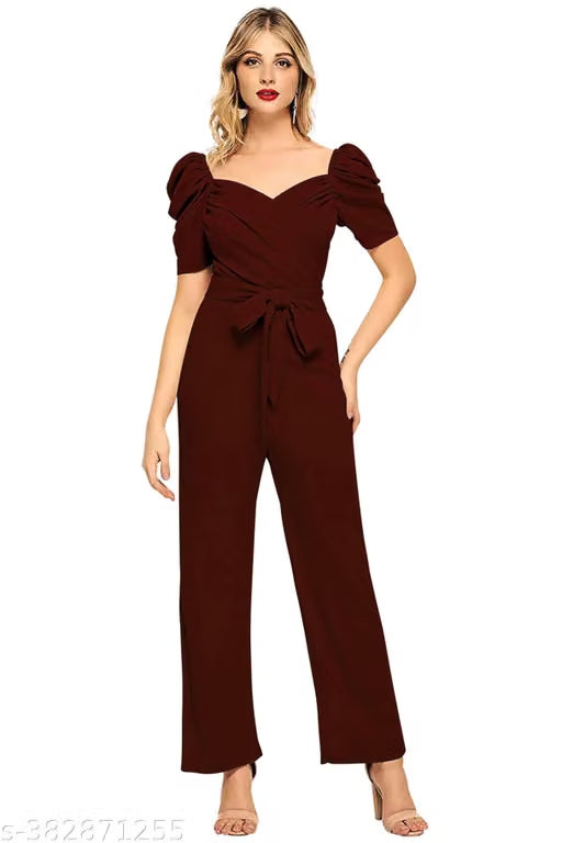 HomeWomenWomen Western WearWomen JumpsuitsTrendystore New Launch Women Jumpusuit With Belt